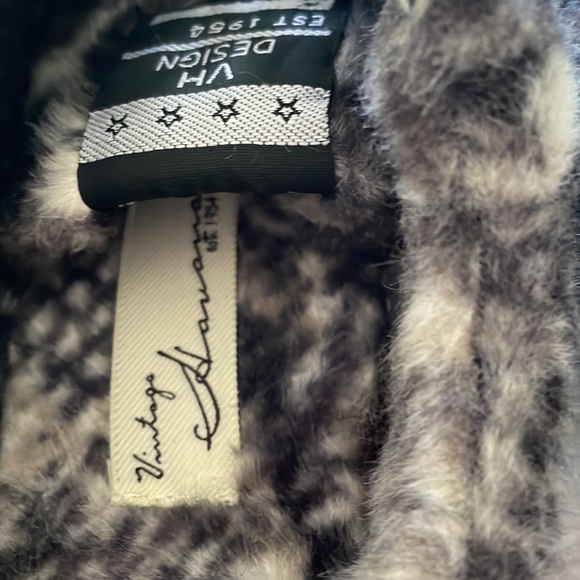 Vintage Havana charcoal gray faux fur slide sneakers size 6.5 - Picture 7 of 7